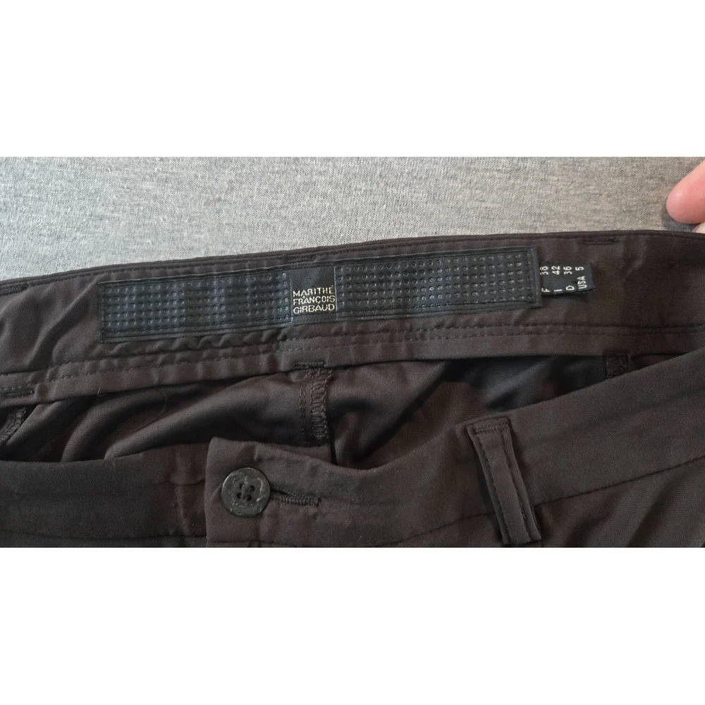 Vtg Marithe Francois Girbaud Raver Skirt 28W 5 Retro Black Mermaid Cargo‎ 90's